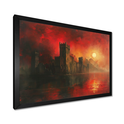 Art mural Fortress Mystic Red Yellow Fortress II