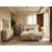 5 Piece Modern Upholstered Bedroom Set with Platform Bed Frame, 5-Drawer Tall Chest, 6-Drawer Dresser with Mirror, 2-Drawer Nightstand, Fluted Neutral Pink Bedroom Furniture for Master Bedroom-1066831154