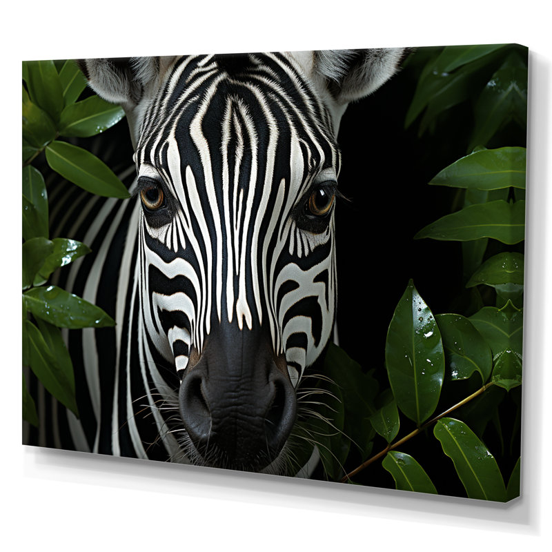 " Striking Zebra Patterns III ", 16" H x 32" W x 1" D