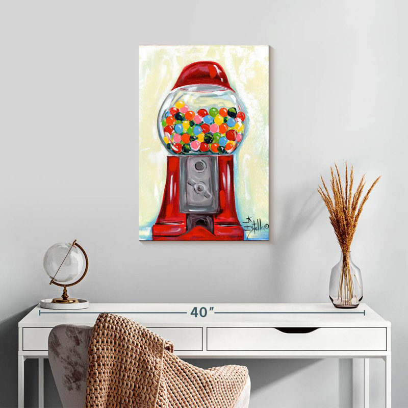 Yarlin Bubblegum Machine, 24" H x 16" W