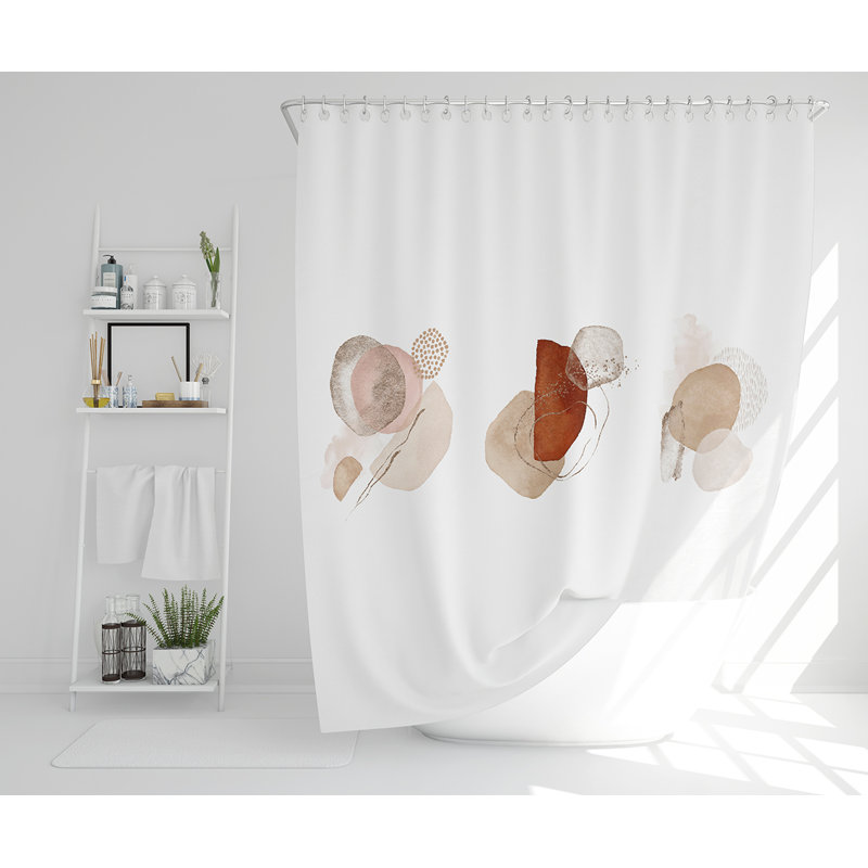 Elizadeth 13 Piece Polyester Shower Curtain Set