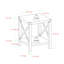 Rustic Industrial Metal-X 2-Tier Side Table - Grey Wash