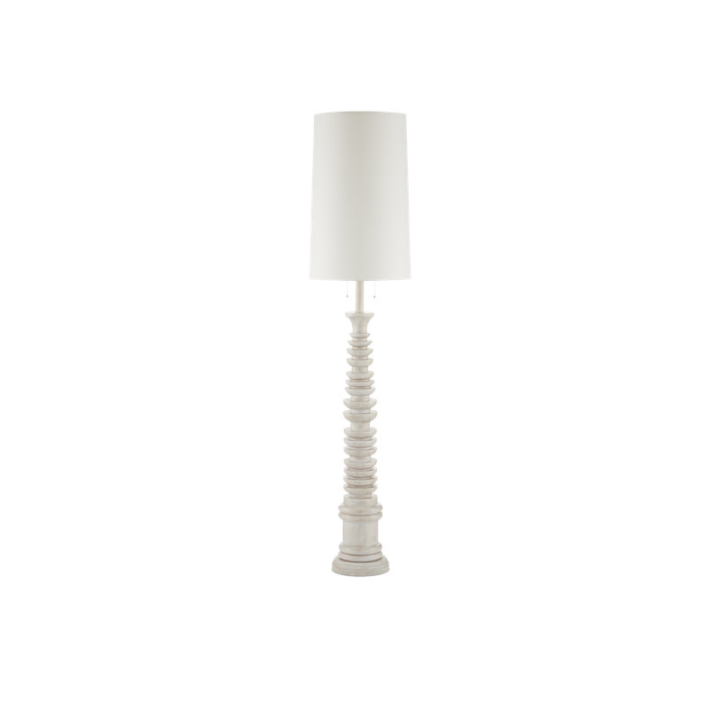 Malayan White Floor Lamp