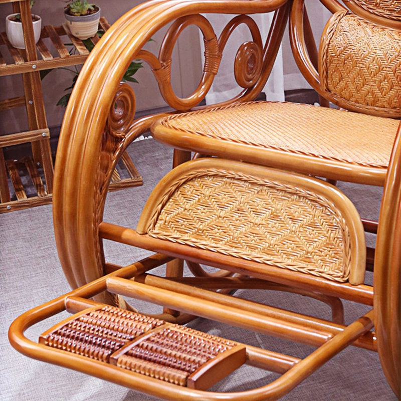 Real rattan leisure home quality rocking chair