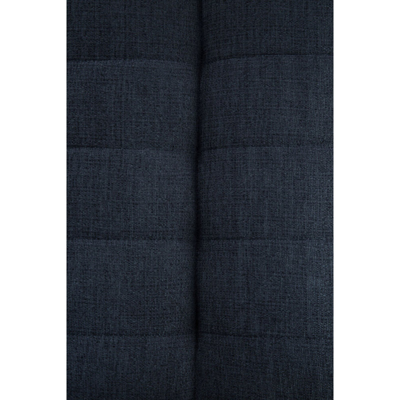 N701 Modular Sofa Set - Combo Left - 1 Seater + 3 Seater + 90° Round Corner, Graphite Cotton Blend, 30" H x 102.5" W x 79" D