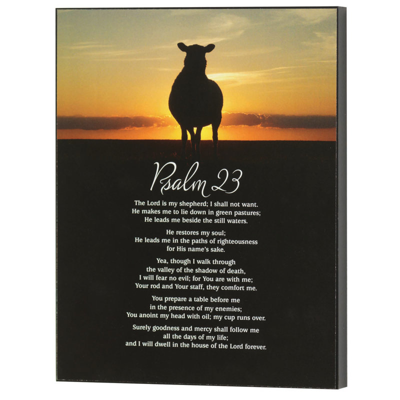 Wall Decor Psalm 23 MDF 8x10