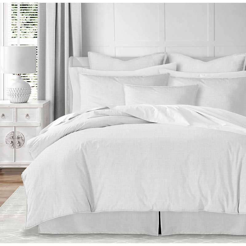 Luxe Comforter Set, King Comforter + 2 Shams, White