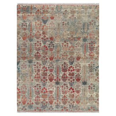 Multicolored Traditional Wool Rug - 9' x 12'