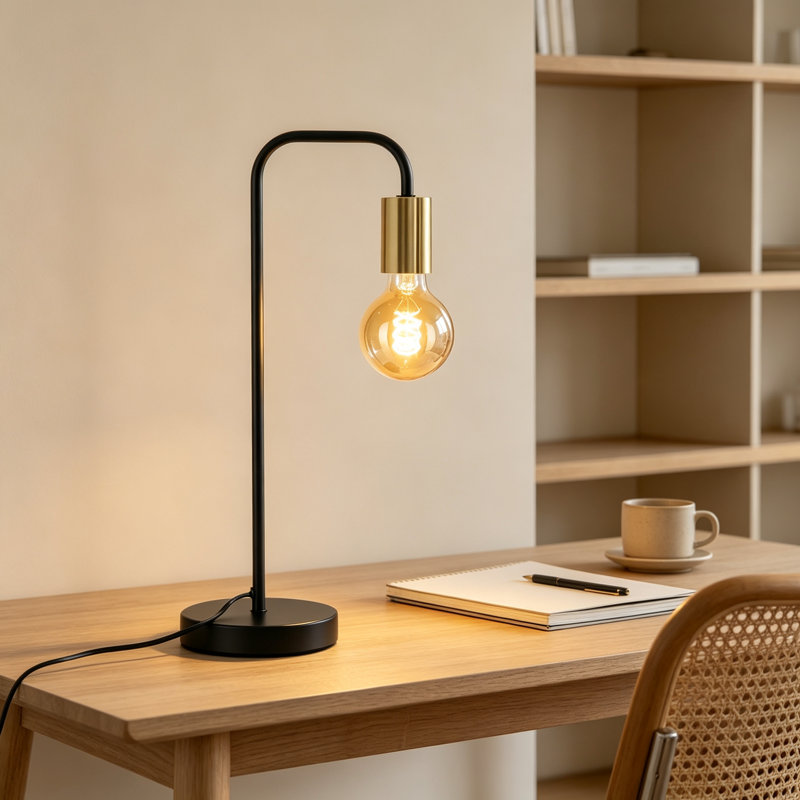 Phenomenon Black Metal Table Lamp 