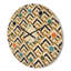 Triangle doré noir et blanc - Horloge murale Mid-Century-63617310