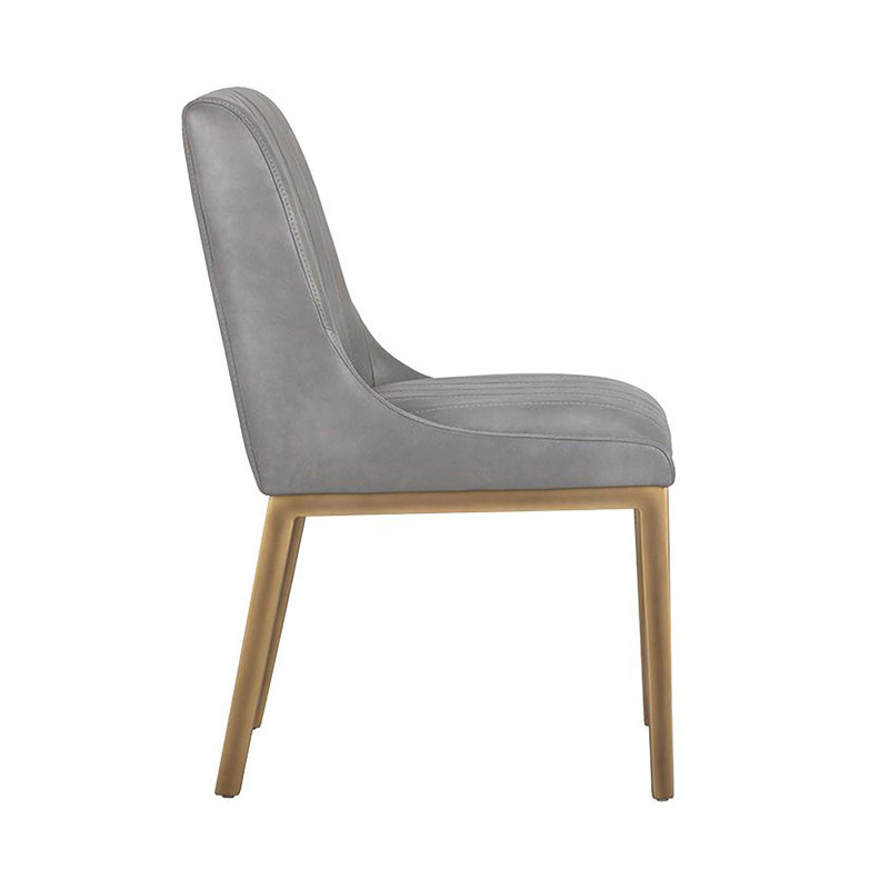 Halden Upholstered Dining Chair, Gray Performance