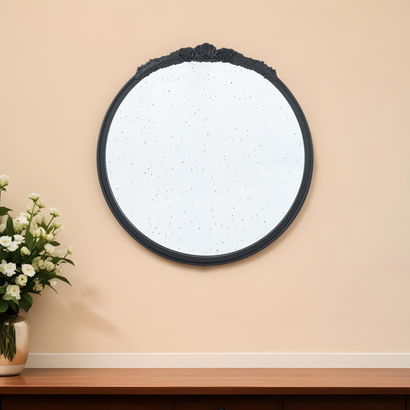Miroir d'appoint 30 ", Noir, Round