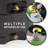 Mighty Tuff 48-Gallon Rain Barrel - Black, Dual Spiggot, Built-in Debris Filter and Overflow Channel