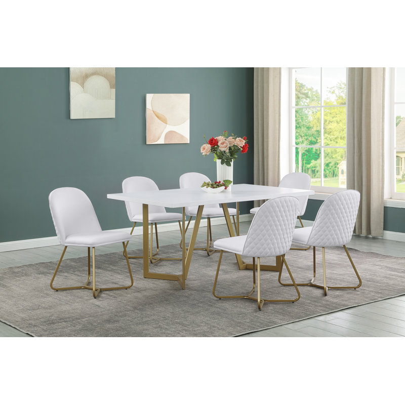 Ensemble repas 6 personnes Cleobury, Noir, Blanc