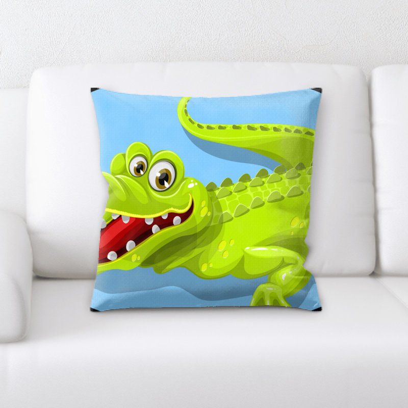 Coussin crocodile