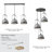 3-Light Linear Canopy - Black Finish-121780818