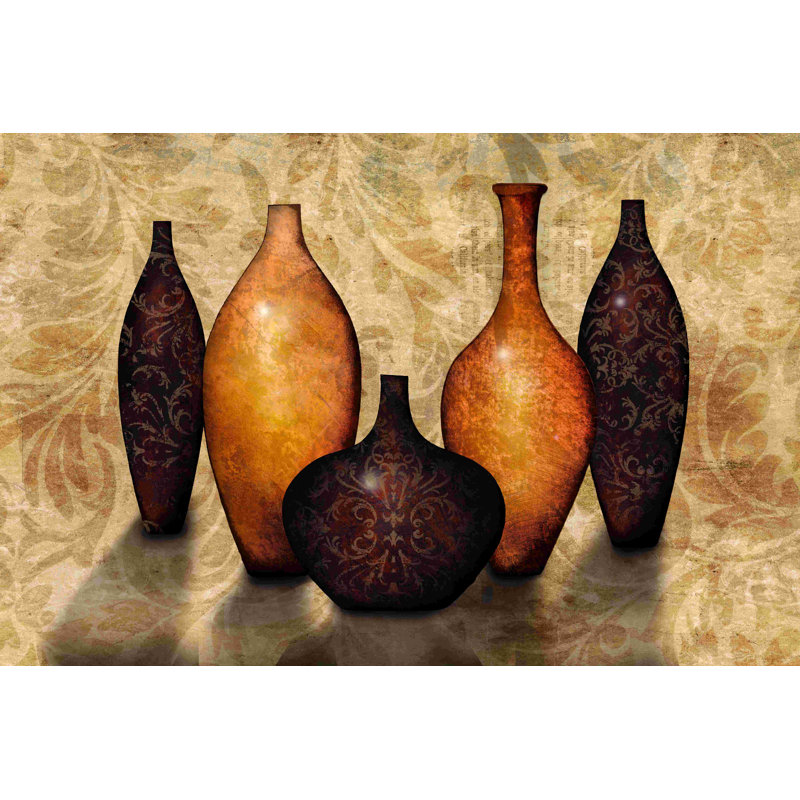" Contemporary Pots ", 8" H x 12" W
