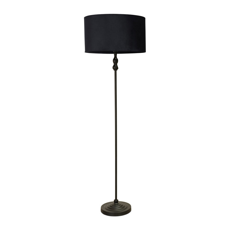Reselva 151cm Traditional Floor Lamp, Black, Black