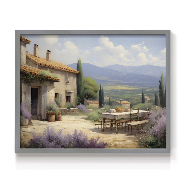 Paysages rétro-DLII - reproduction encadrée, H 8 po x l 10 po