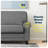 Serta Copenhagen 73" Rolled Arm Sofa, Easy Care Fabric, Soft Pillow Back, Pocket Coil Seat Cushions-91083460
