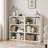 Adjustable Wooden Standard 3-Tier Bookcase-74708109-74708111