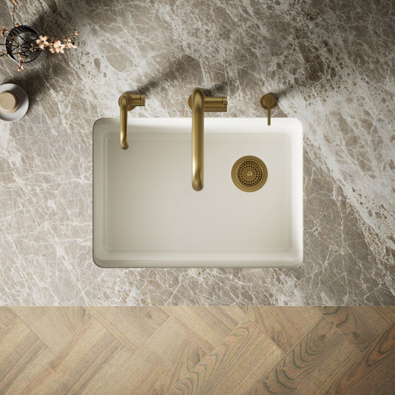 Riverby® 27"L x 22"W Kitchen Sink, Biscuit