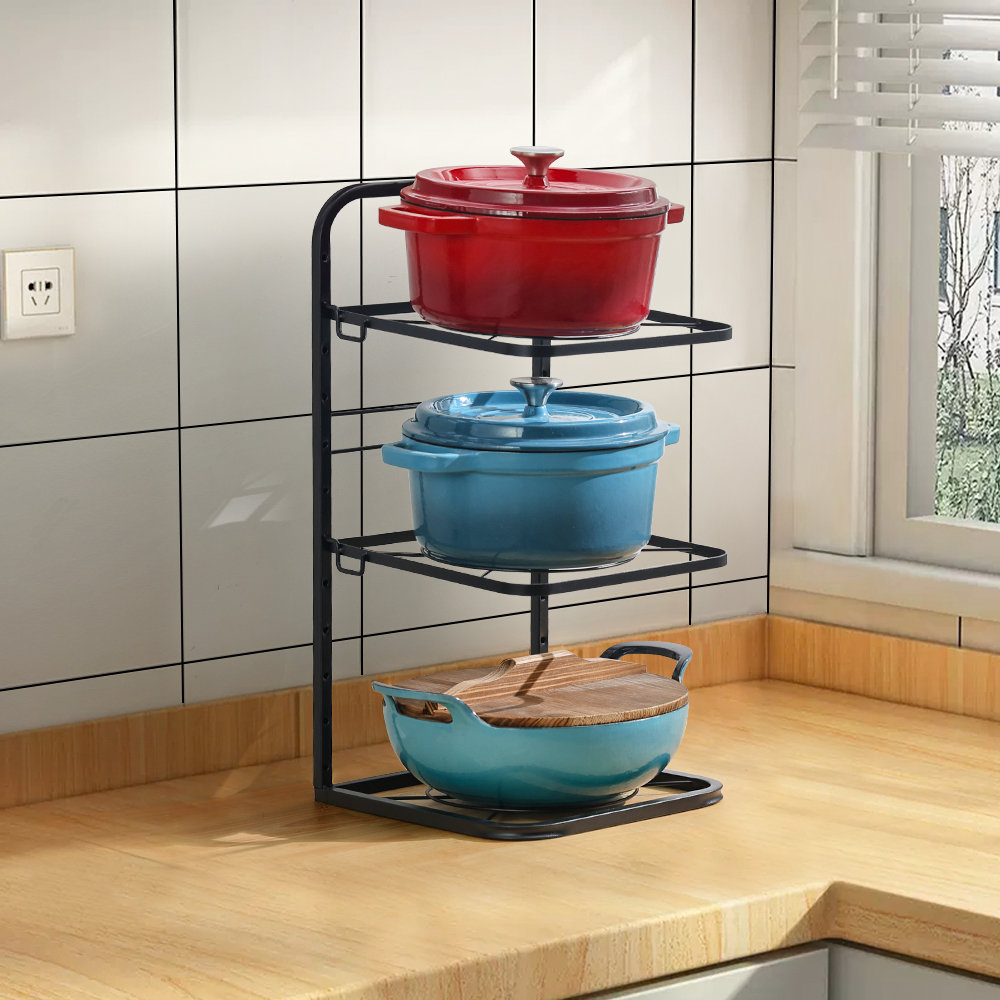 Metal Rectangle Free Standing Pot Rack