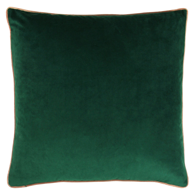 Meridian;Meridian Square Scatter Cushion, Emerald/Blush