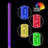Exhart Solar Color Changing Stationary Bubble Cylinder Garden Stakes-1114374789-1114374786