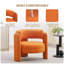 Mid Century Modern Accent Chair With Velvet Fabric-1229760869