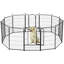Parc pour chien, enclos extérieur pour animal 12 panneaux, enclos pour chien