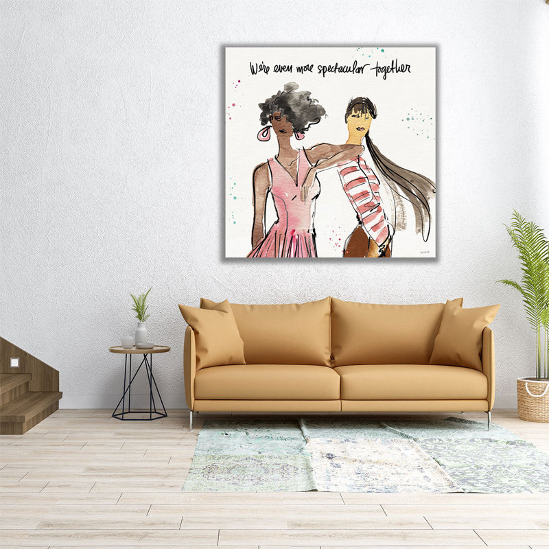 Girlfriends IV - Canvas Print Wall Art, 20" H x 20" W