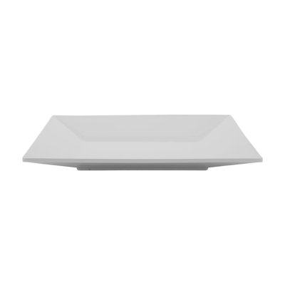 Melamine Break-Resistant Square Dinner Plates, 10"