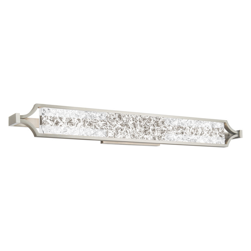 Emblem Dimmable LED Vanity Light, Sliver