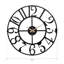 Horloge murale décorative élégante en métal | Fabrication 100% métal, épaisseur: 0,06 po | Mécanisme silencieux, nécessite 1 pile AA (non incluse) | Parfait pour la maison, le bureau et les décors modernes-1448831328-1448831329