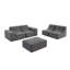 Ensemble de canapé modulaire de 143,7 po avec repose-pieds amovible et canapé modulaire moderne capitonné pour le salon-1904704154