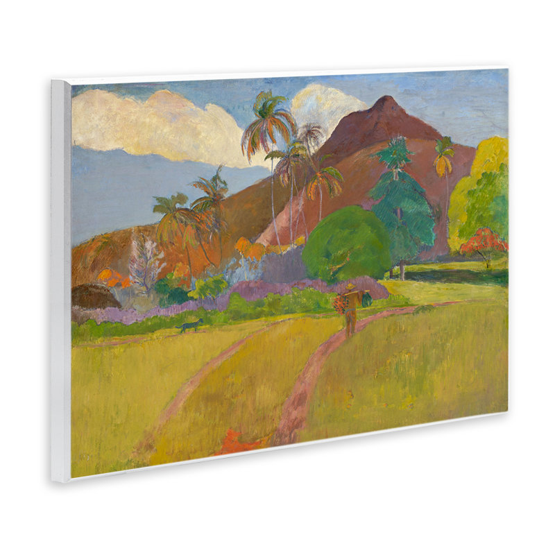 "Classic Tahitian Landscape", art mural par one1000paintings, H 13 po x l 19 po