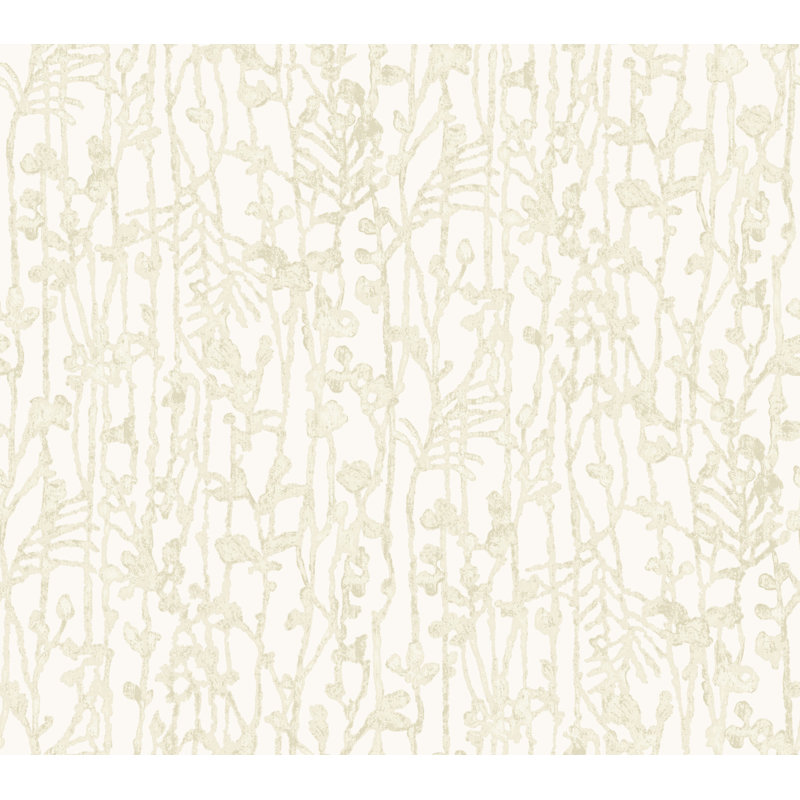 Papier peint abstrait filigrane beige, Beige