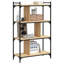 Westmalle 76cm W Steel Etagere Bookcase-2028318365-2027958636