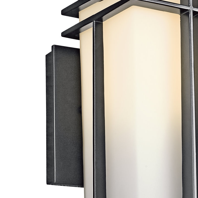 Applique murale extérieure noire Tremillo 17,25 po à 1 lumière