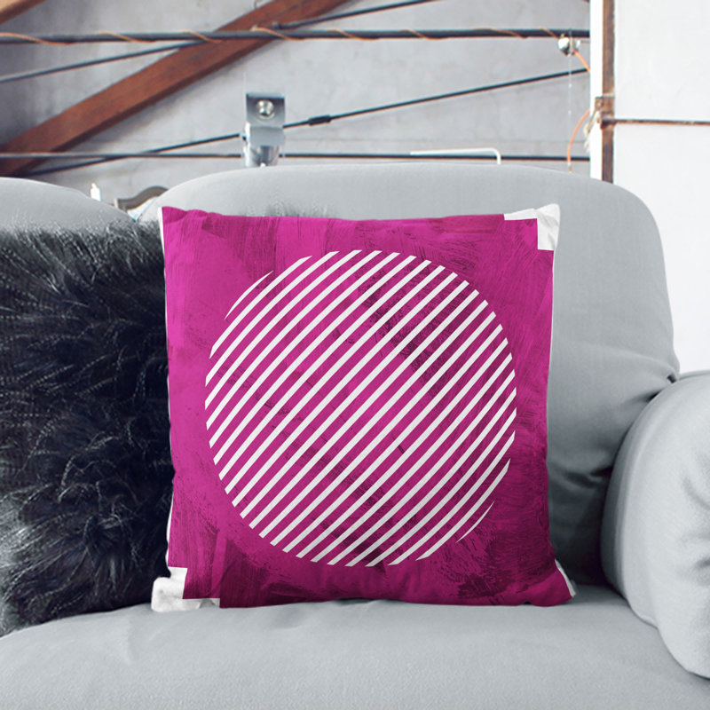 Striped Square Cushion, 40cm H x 40cm W x 15cm D