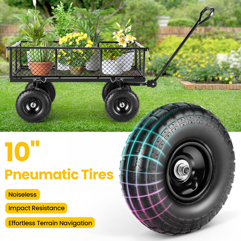 Wagon Garden Carts, Black