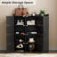 Armoire de rangement de plancher de salle de bain, unité de rangement de salle de bain, armoire autoportante avec 10 portes, grand espace de rangement en bois-1727359163-1727359157
