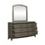 Ensemble de chambre à coucher avec commode et miroir Drelan-130515407