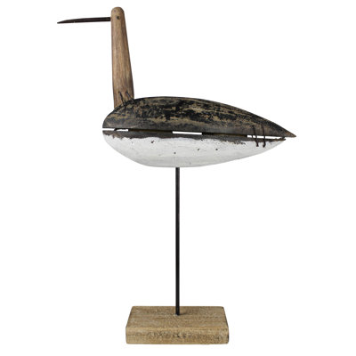 Primitive Wood Bird on Stand
