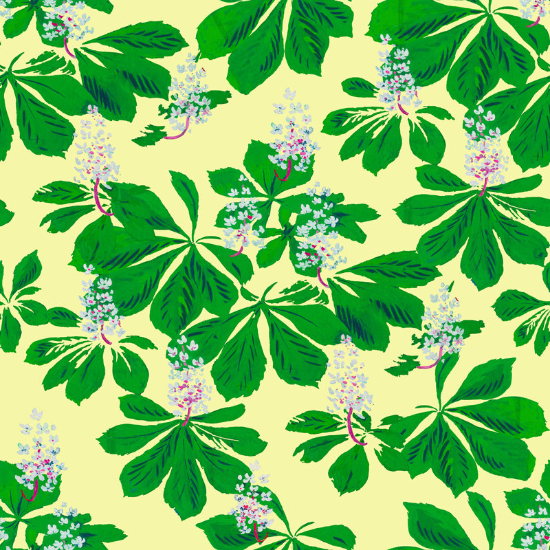 Paule Marrot Floral Wallpaper Double Roll, Yellow