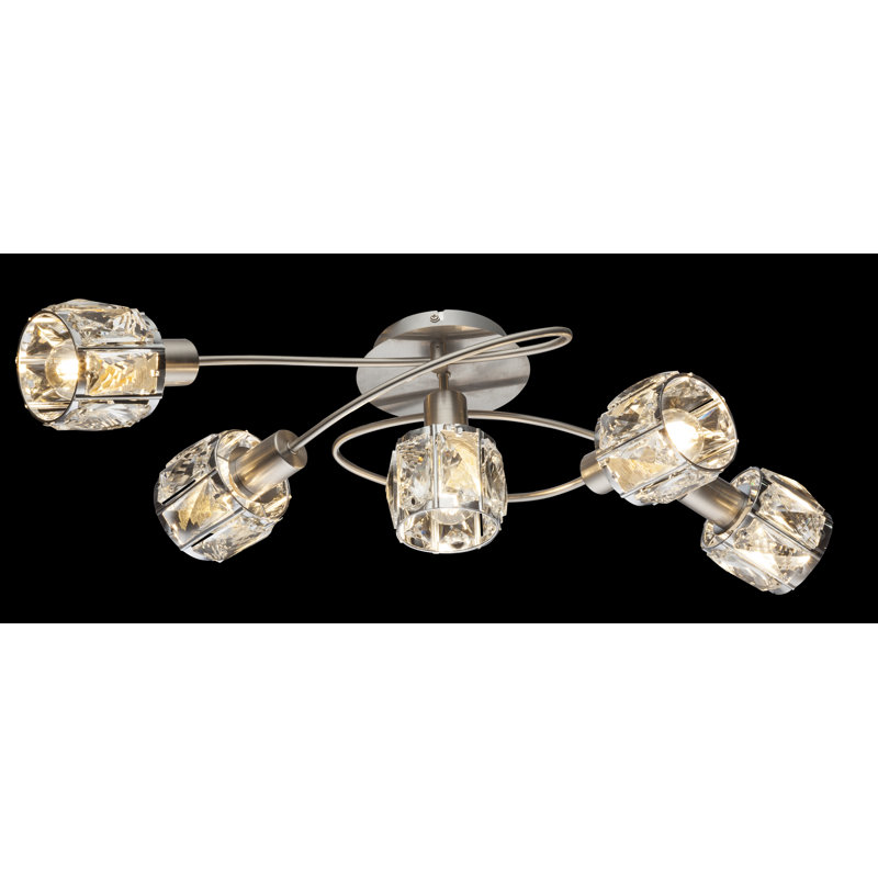 Emmeline Semi Flush Mount, Silver