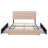 Deyani Storage Platform Bed with 4 Drawers and Adjustable Headboard, Block Square Stitched Linen Headboard-2028604447-2062605424