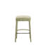Tabouret de bar en tissu sans dossier - siège rembourré, repose-pieds et espace pour la maison, 2 personnes-773121001