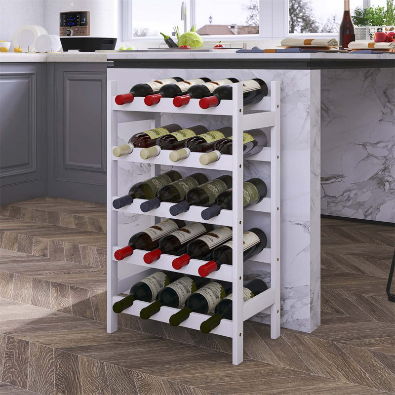 Bertu Wine Bottle Rack, White